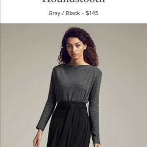 Mm lafleur Winfrey top in mini houndstooth